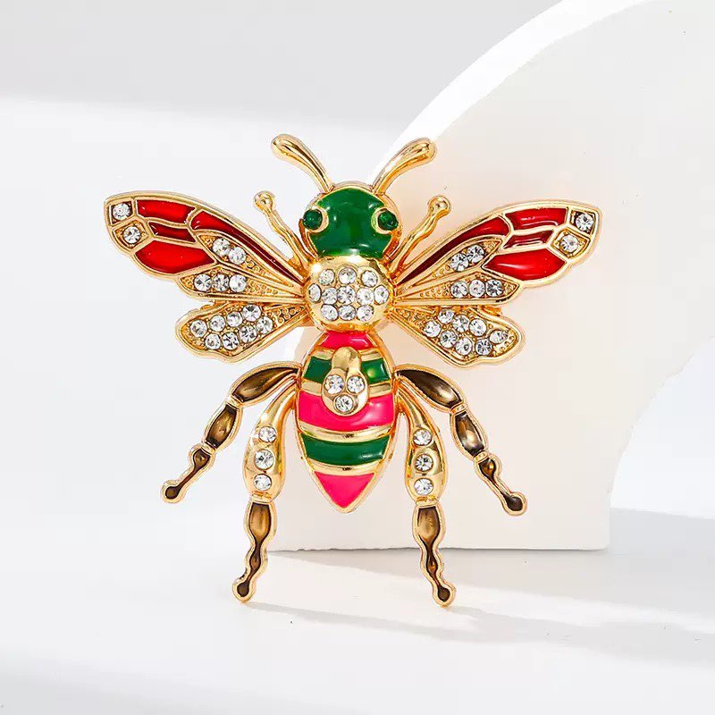 Insect Alloy Rhinestone Brooch PA5988