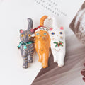 Cat Alloy Rhinestone Brooch PA5994
