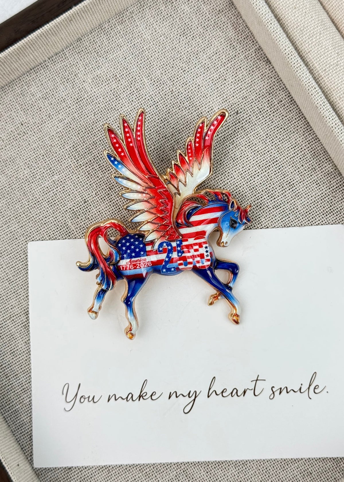 Pegasus Alloy Rhinestone Brooch PA6052