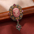 Beauty Head Alloy Rhinestone Brooch PA6059 - view 3