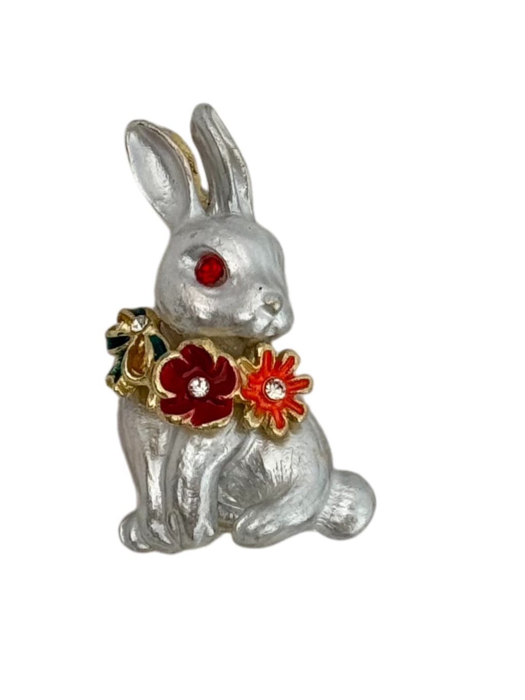 Rabbit Alloy Rhinestone Brooch PA6080