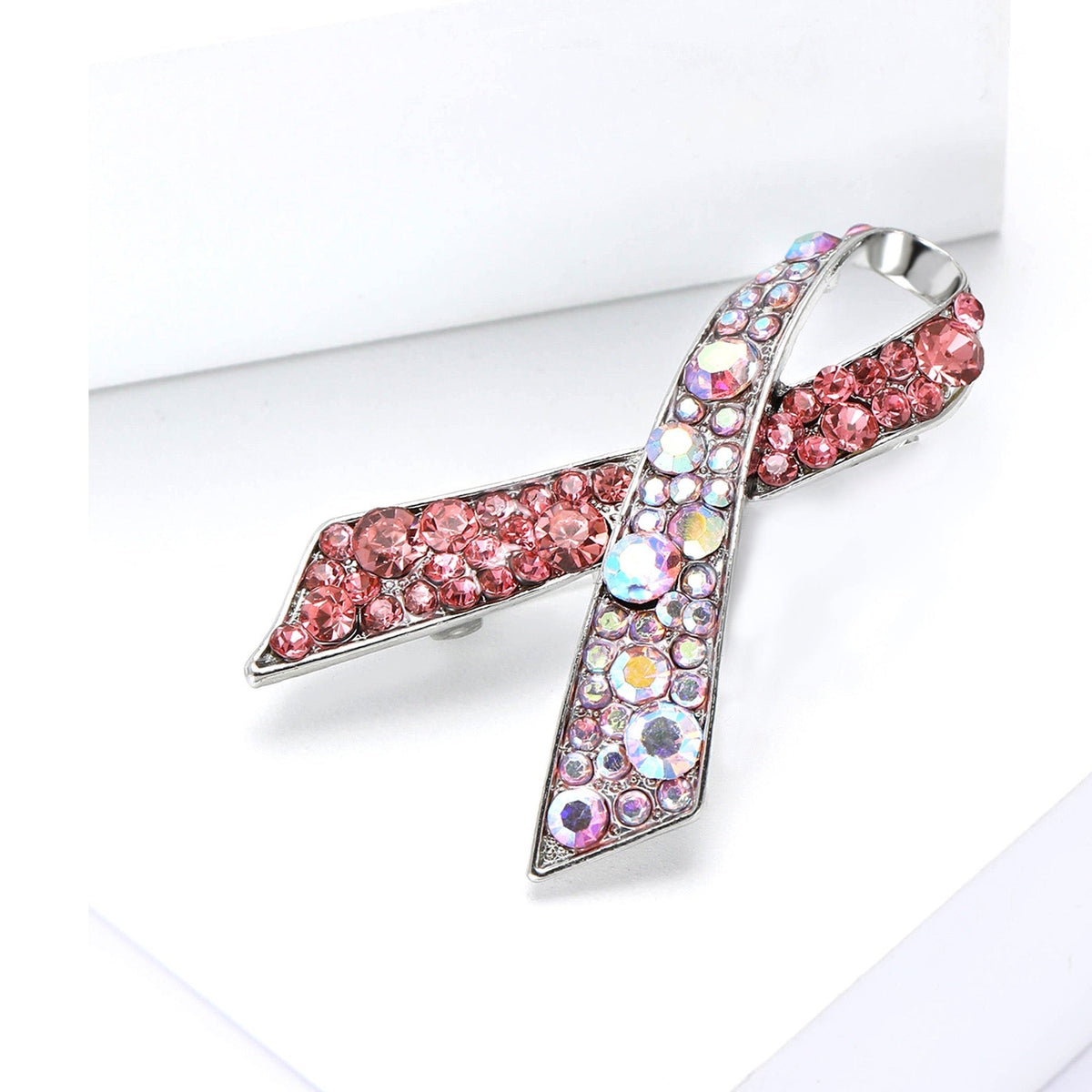 Bow Alloy Rhinestone Brooch PA6092