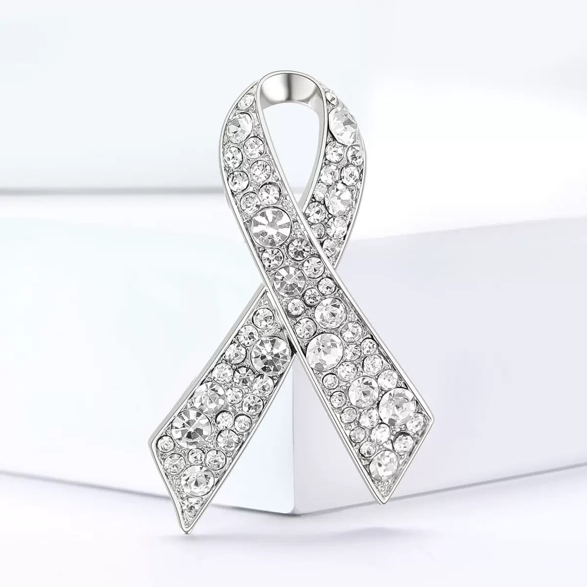 Bow Alloy Rhinestone Brooch PA6092