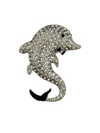 Dolphin Alloy Rhinestone Brooch PA6103