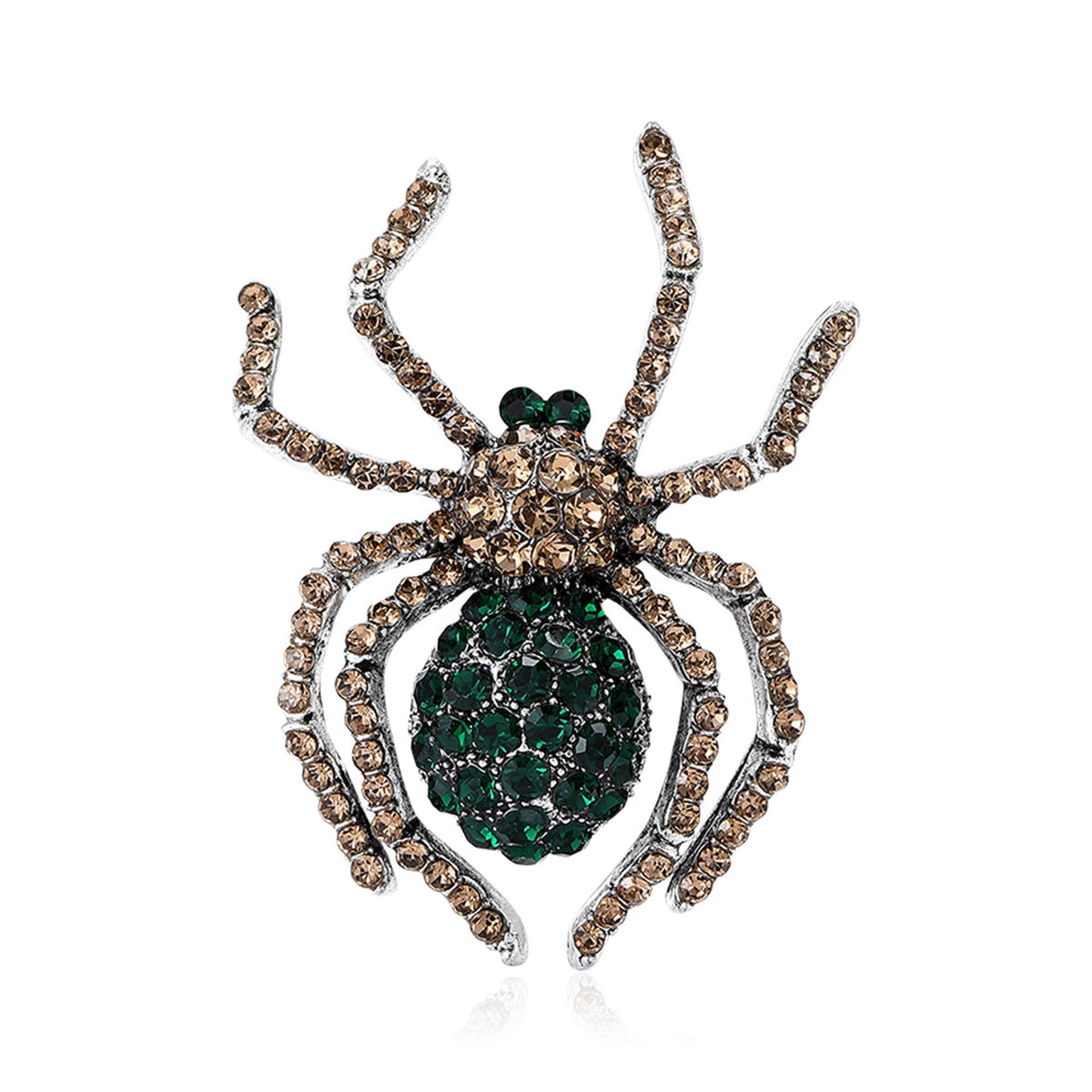Spider Alloy Rhinestone Brooch PA6105 - view 4