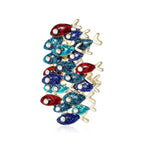 Fish Alloy Rhinestone Brooch PA6117
