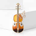 Guitar Alloy Rhinestone Brooch PA6132