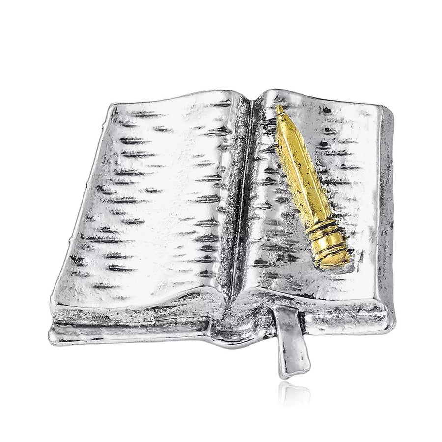 Book Alloy Brooch PA6138