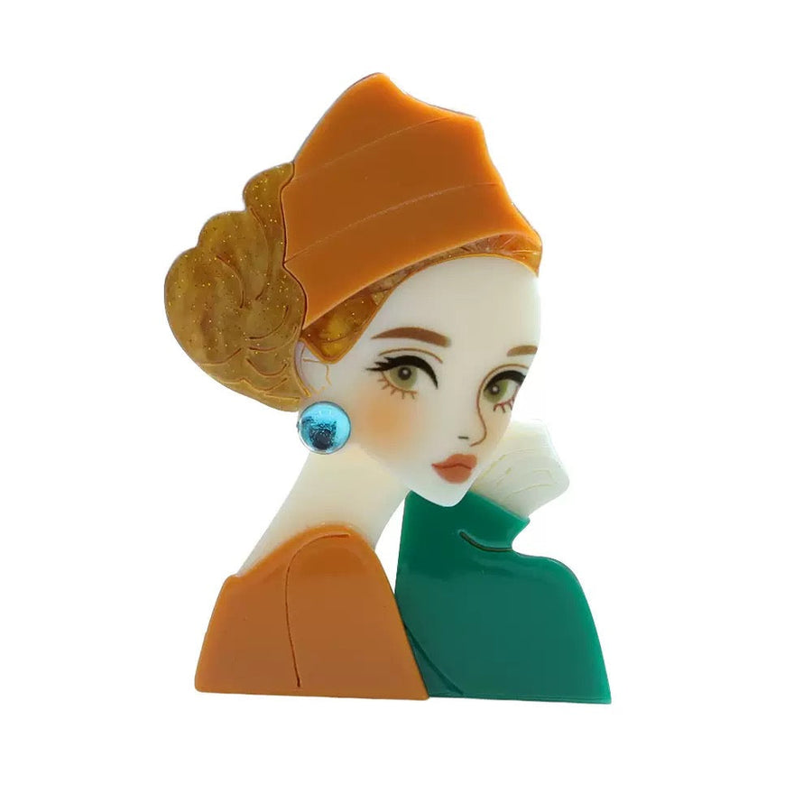 Girl Acrylic Brooch PA6162