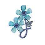 Flowers Alloy Rhinestone Brooch PA6209