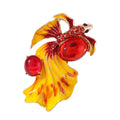 Fish Alloy Rhinestone Brooch PA6210