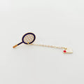 Badminton Alloy Rhinestone Brooch PA6214