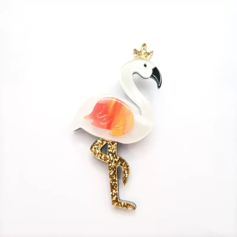 Flamingos Acrylic Brooch PA6223