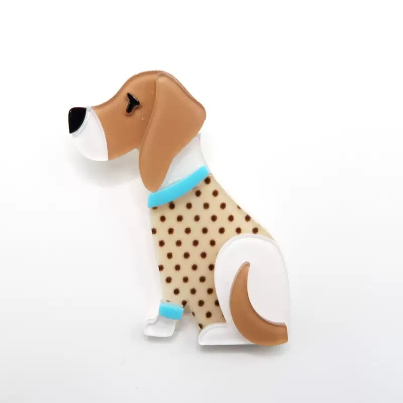 Dog Acrylic Brooch PA6234 - view 2