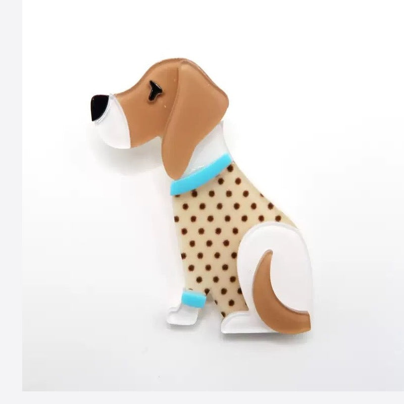 Dog Acrylic Brooch PA6234
