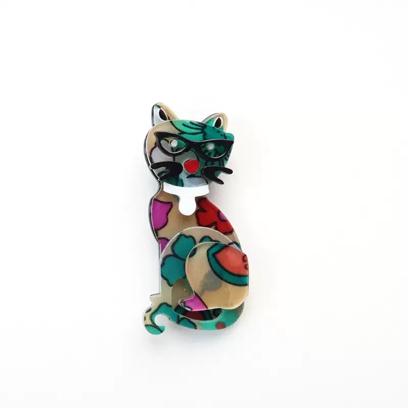 Cat Acrylic Brooch PA6237