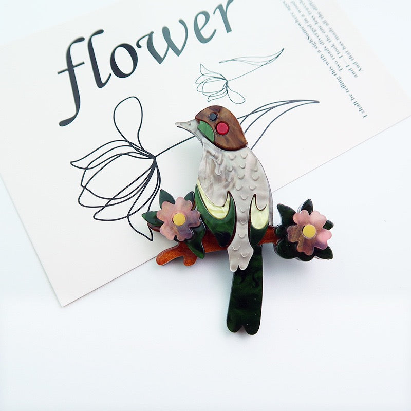 Bird Acrylic Brooch PA6249