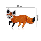 Fox Acrylic Brooch PA6255