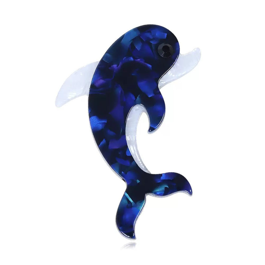 Dolphin Acrylic Brooch PA6259