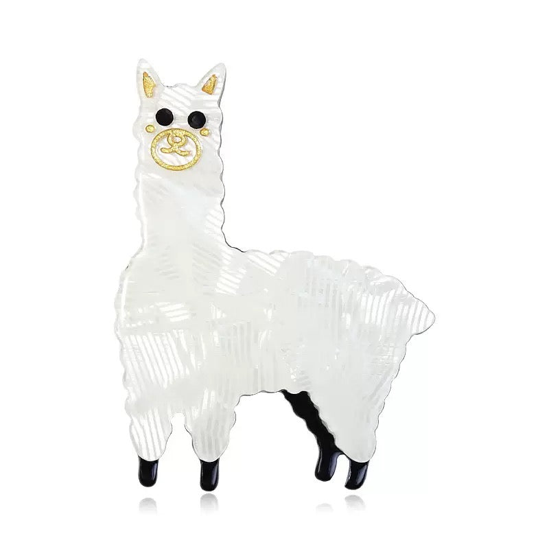 Llama Acrylic Brooch PA6267