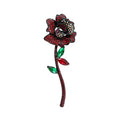 Rose Alloy Rhinestone Brooch PA6277