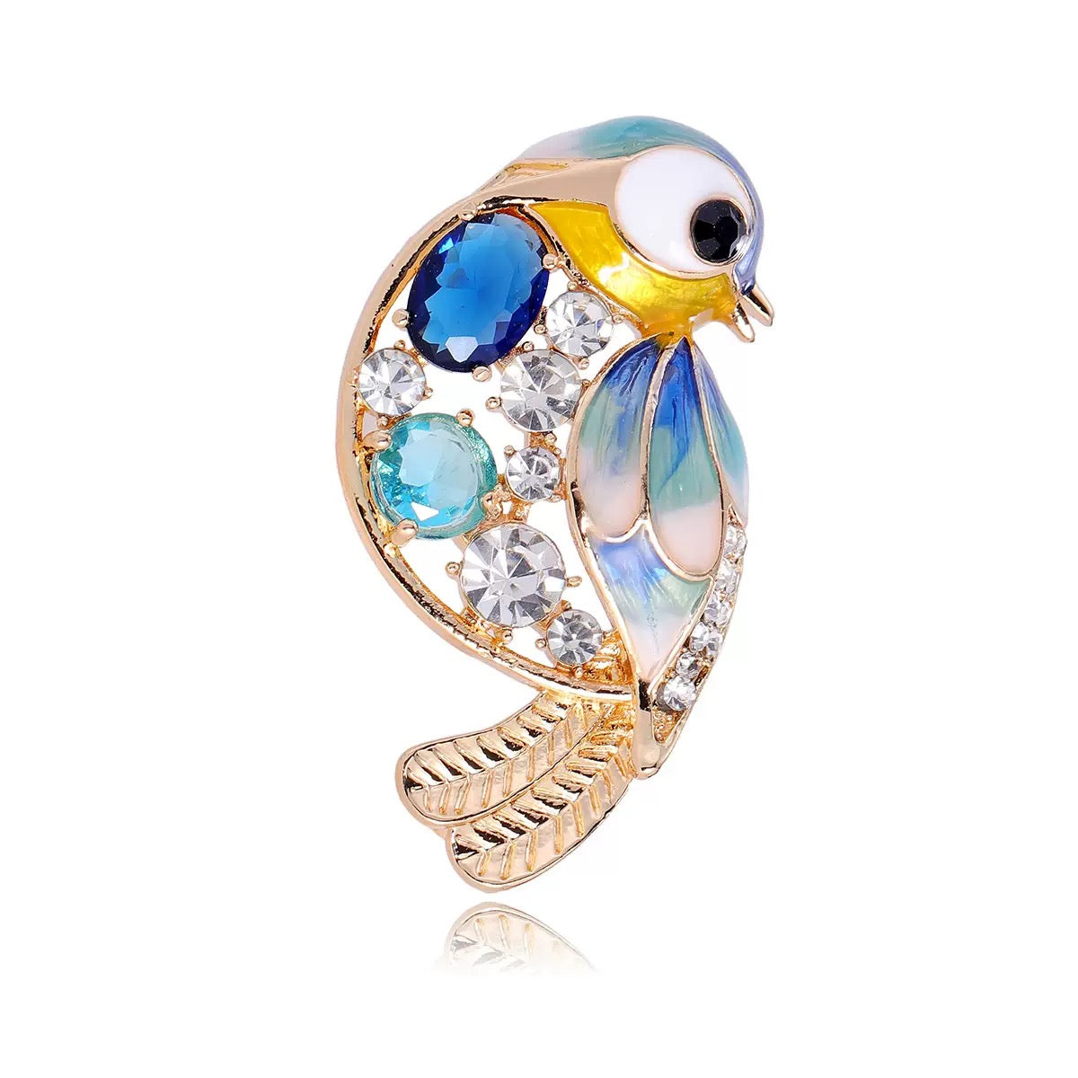 Bird Alloy Rhinestone Brooch PA6299