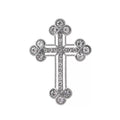 Cross Alloy Rhinestone Brooch PA6304