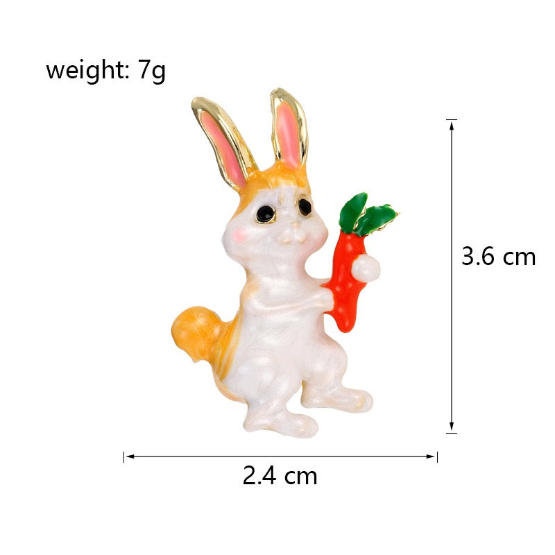Rabbit Brooch PA6308