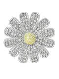 Flower Alloy Rhinestone Brooch PA6360