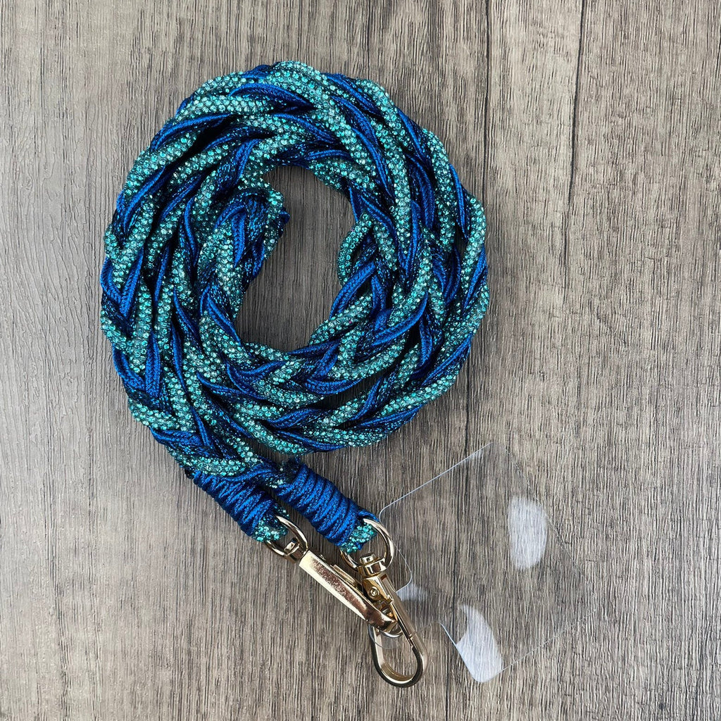 Long Braided Phone Crossbody Lanyard PC5649 - Blue