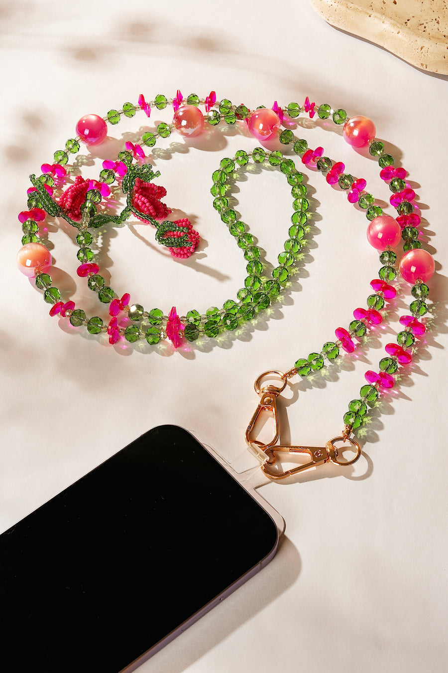 Flower Crystal Crossbody Lanyard PC5705