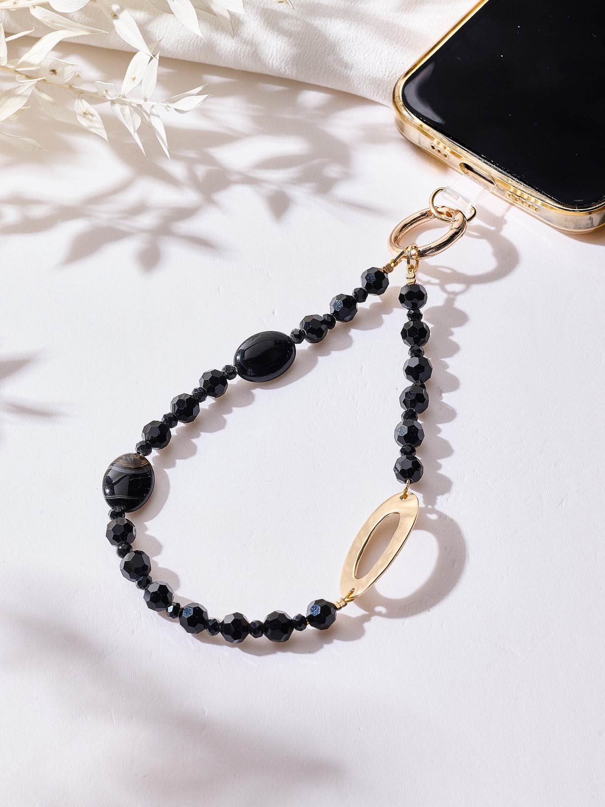 Agate Crossbody Lanyard PC5712 - Black