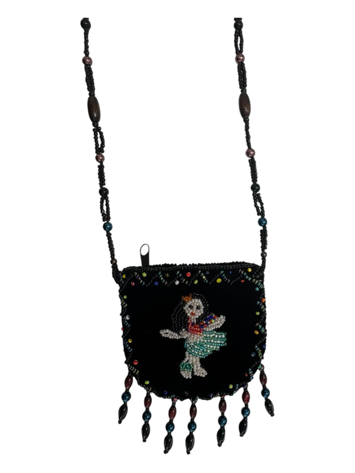 Hula Girl Velvet Mini Necklace Charm Bag V0704-Girl