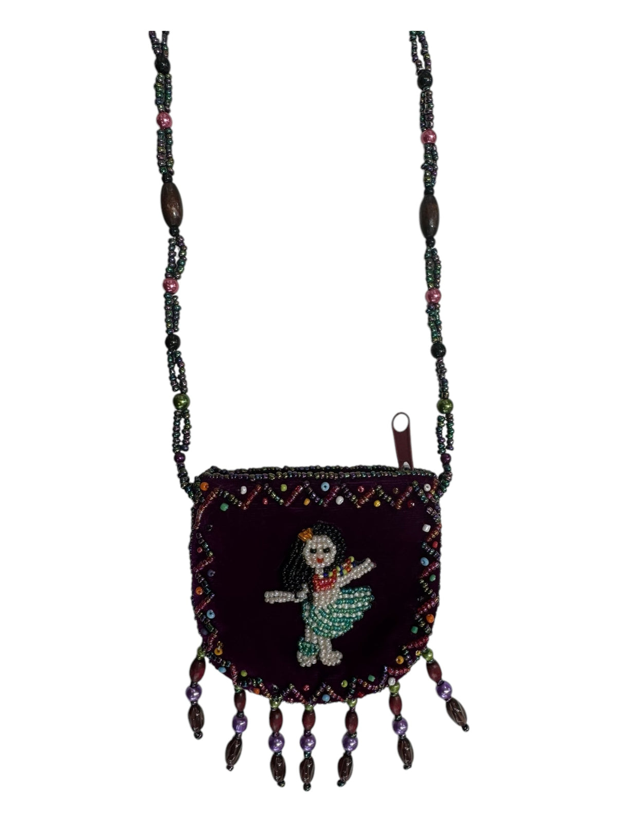 Seahorse Velvet Mini Necklace Charm Bag V0704