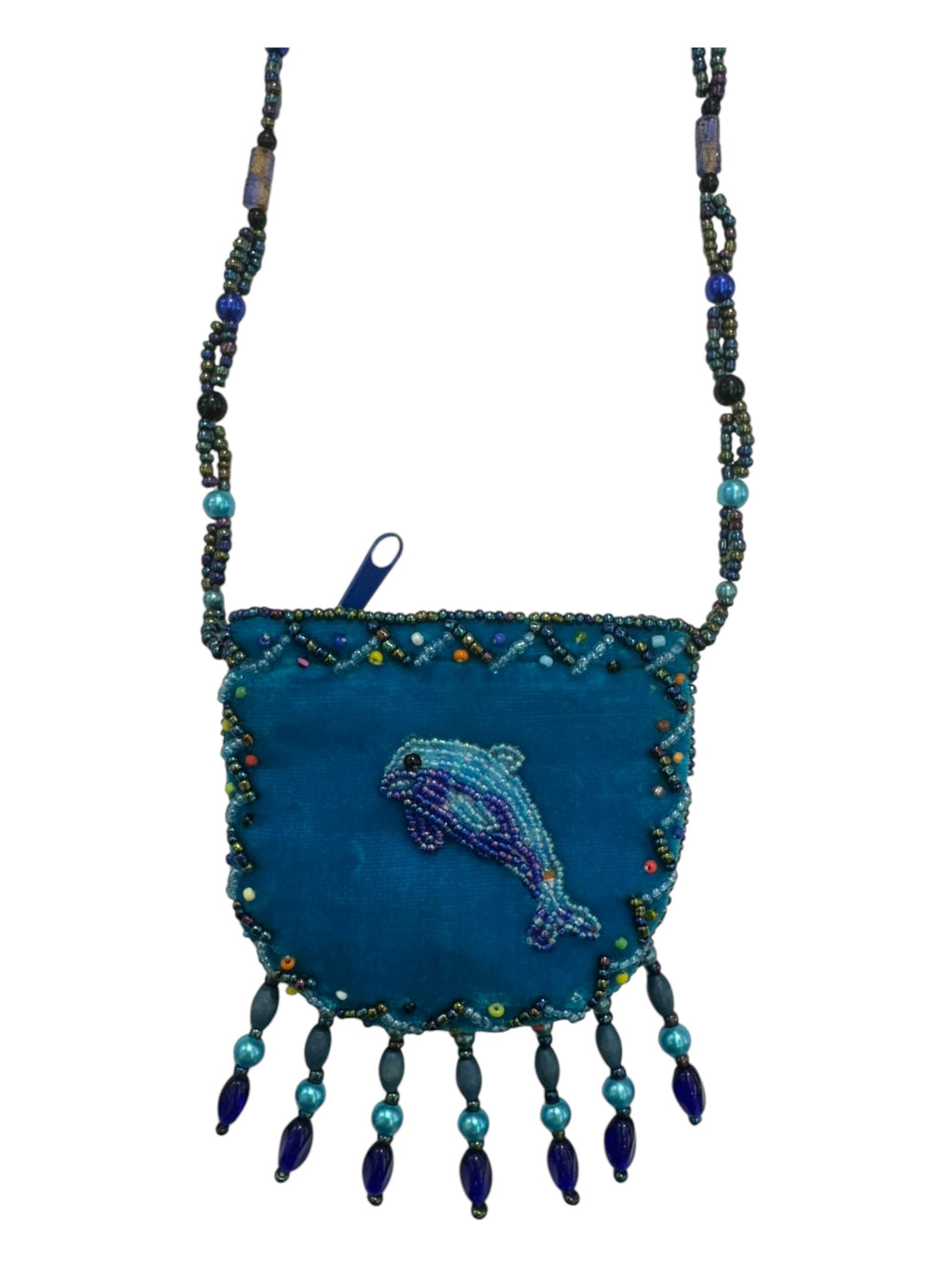 Seahorse Velvet Mini Necklace Charm Bag V0704