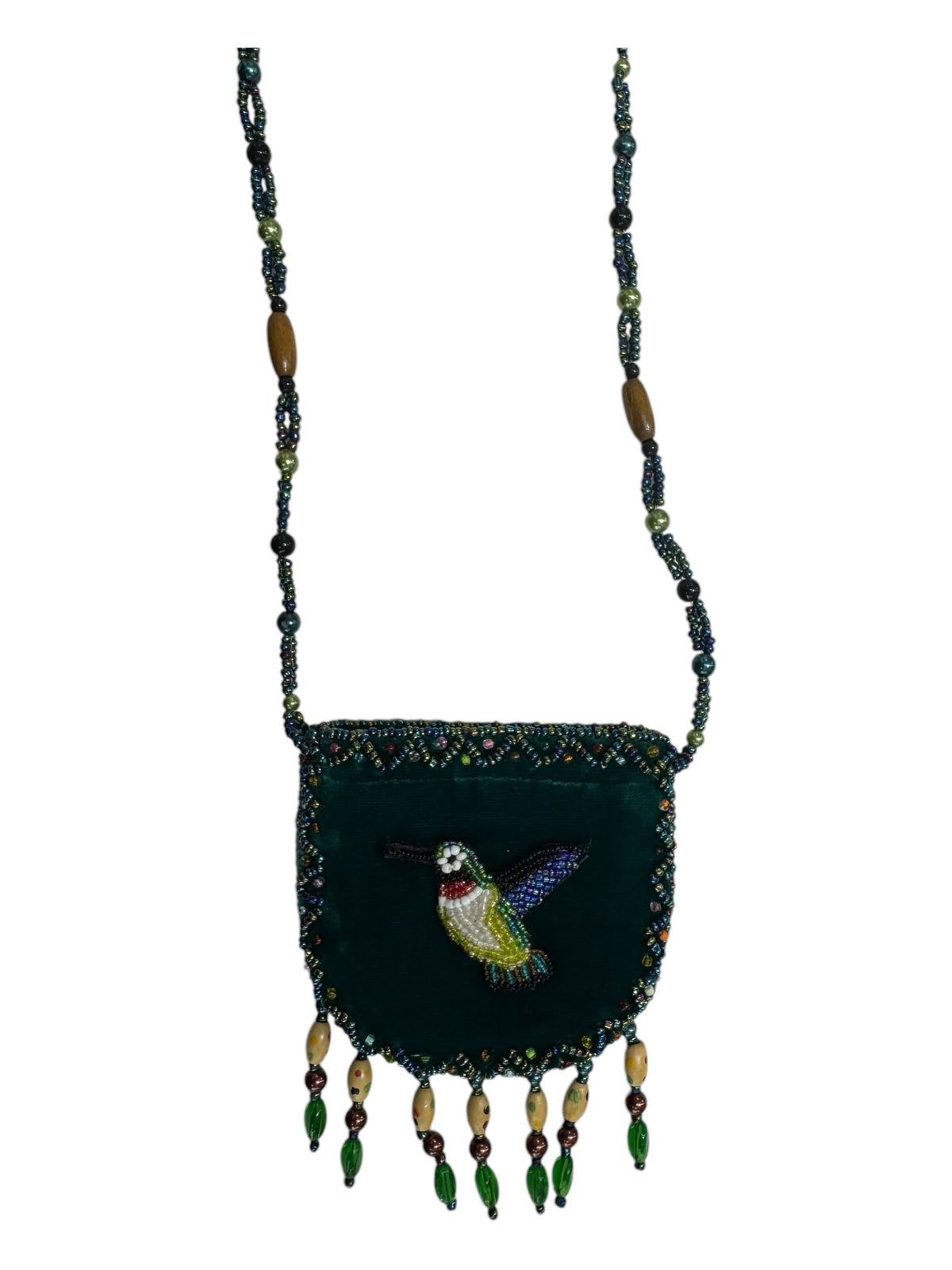 Seahorse Velvet Mini Necklace Charm Bag V0704