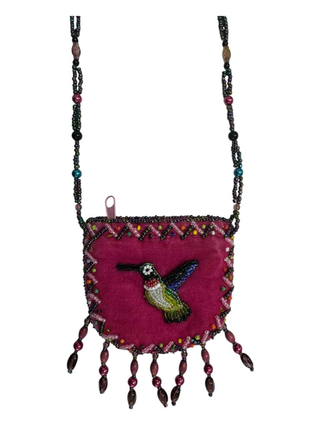 Seahorse Velvet Mini Necklace Charm Bag V0704