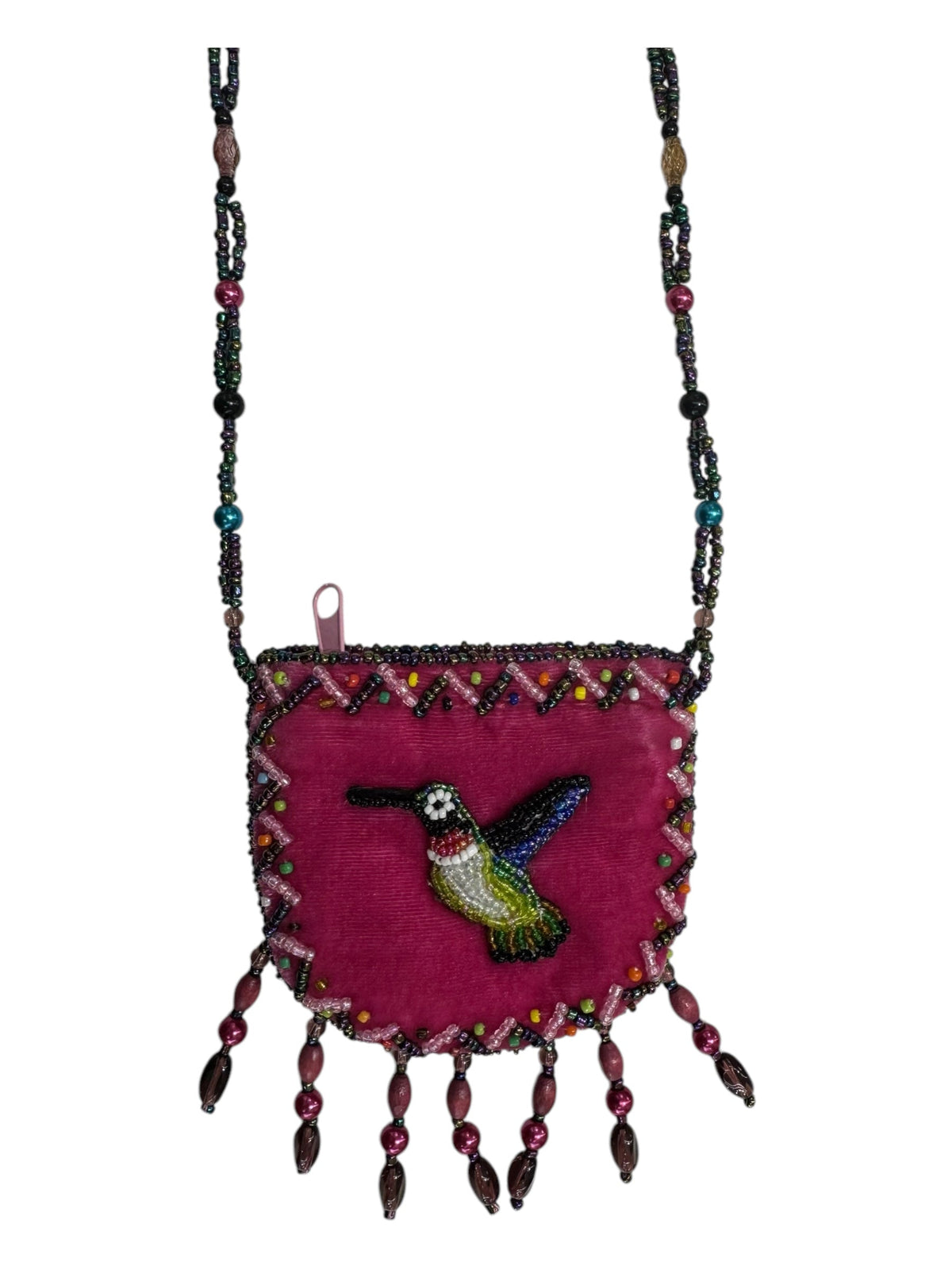 Seahorse Velvet Mini Necklace Charm Bag V0704