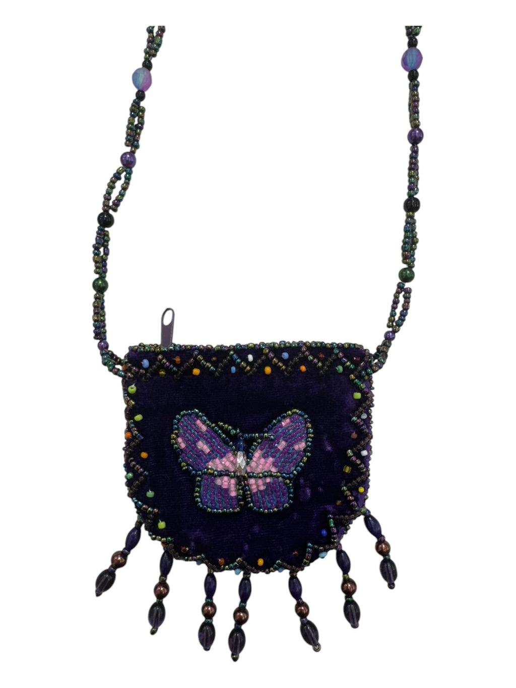 Seahorse Velvet Mini Necklace Charm Bag V0704