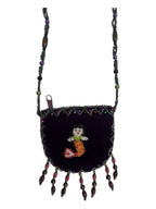 Seahorse Velvet Mini Necklace Charm Bag V0704