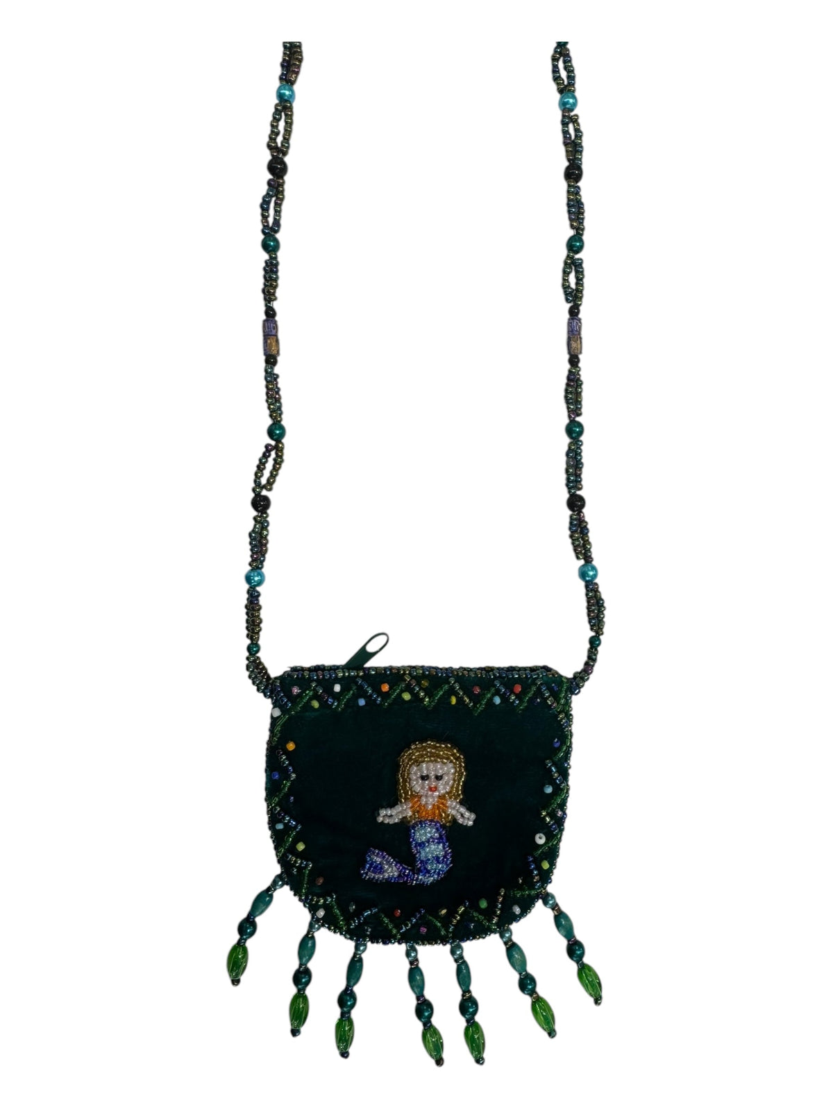 Seahorse Velvet Mini Necklace Charm Bag V0704