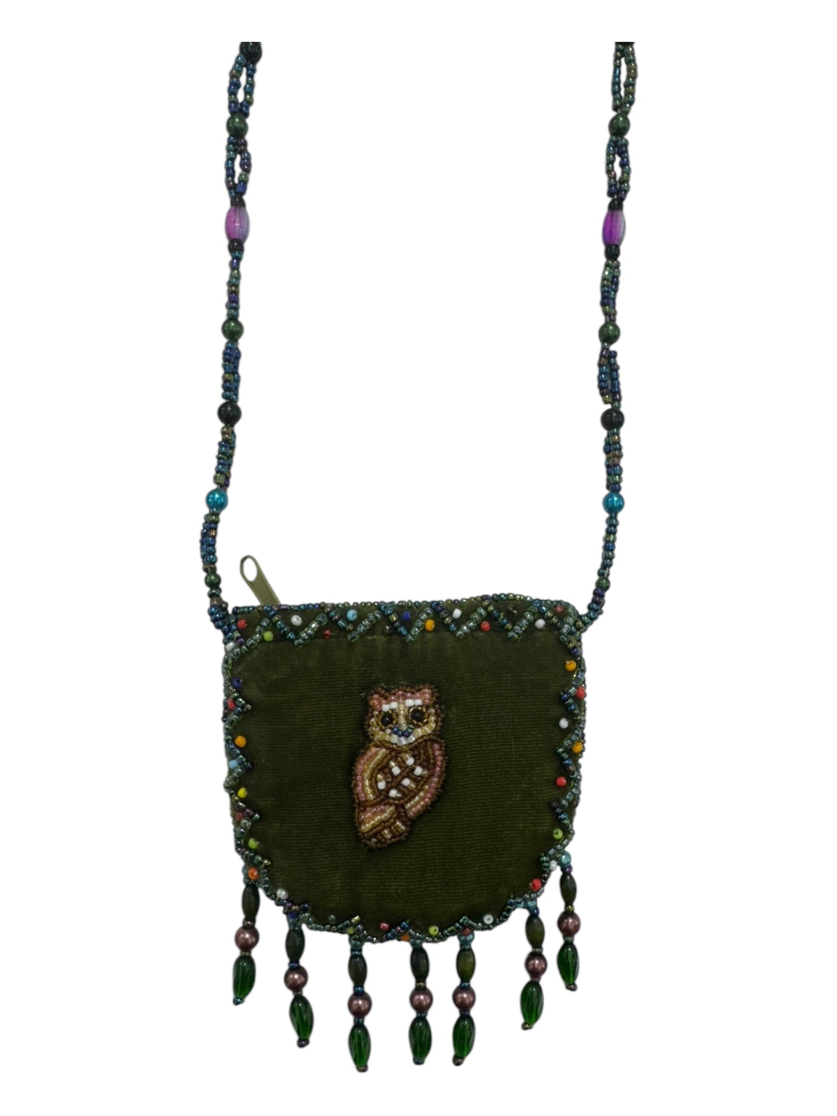 Seahorse Velvet Mini Necklace Charm Bag V0704