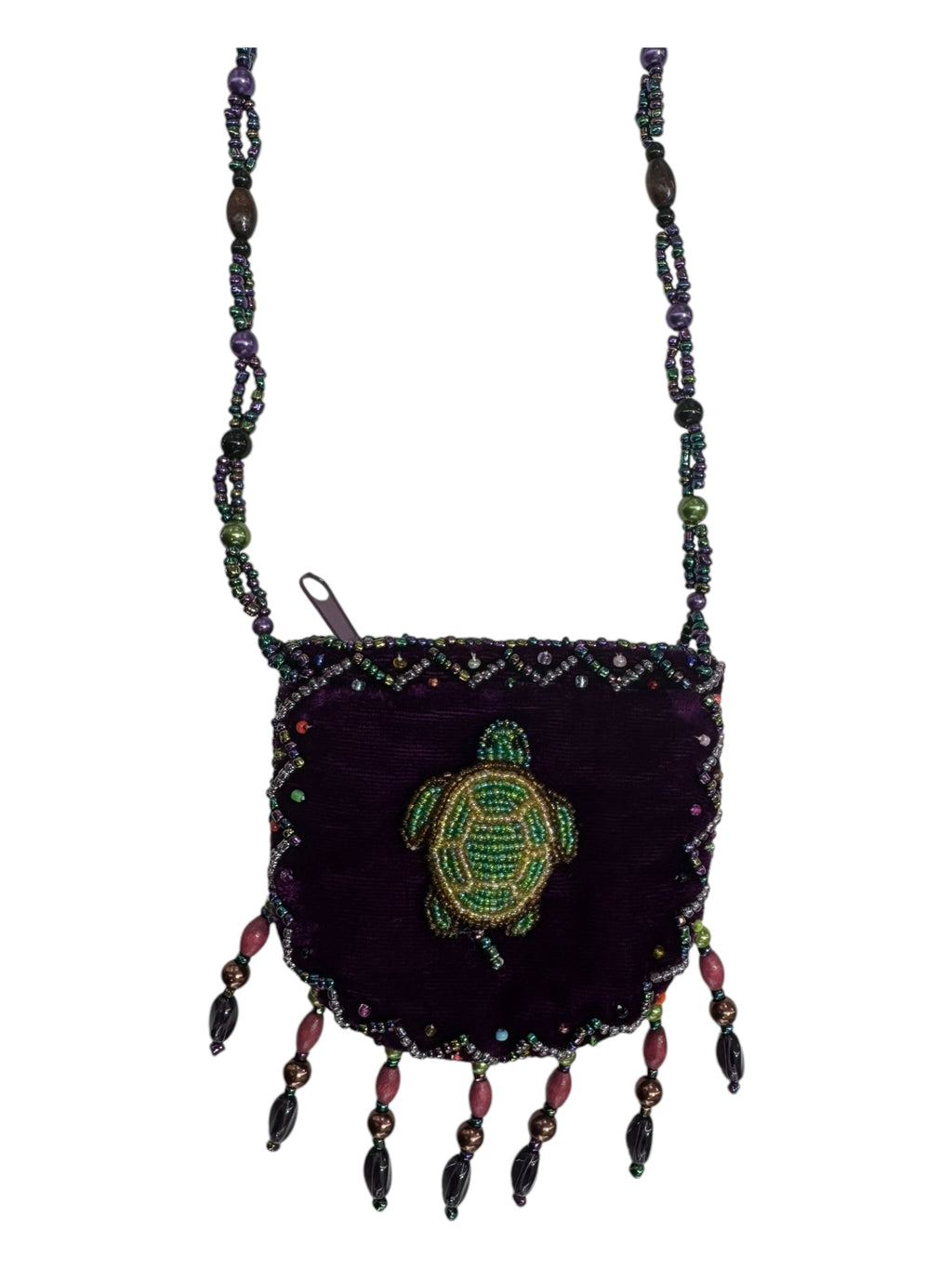 Seahorse Velvet Mini Necklace Charm Bag V0704
