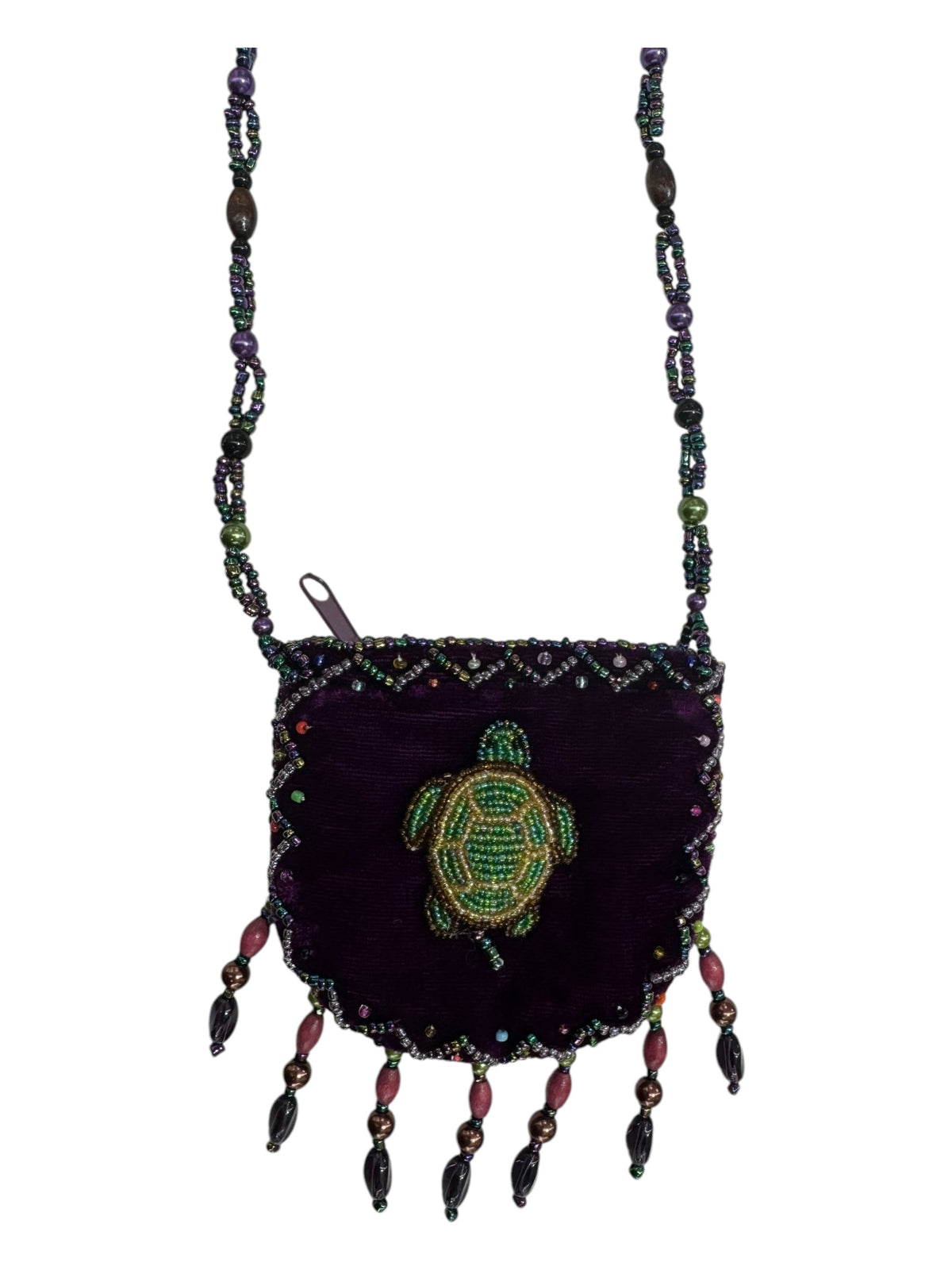 Seahorse Velvet Mini Necklace Charm Bag V0704