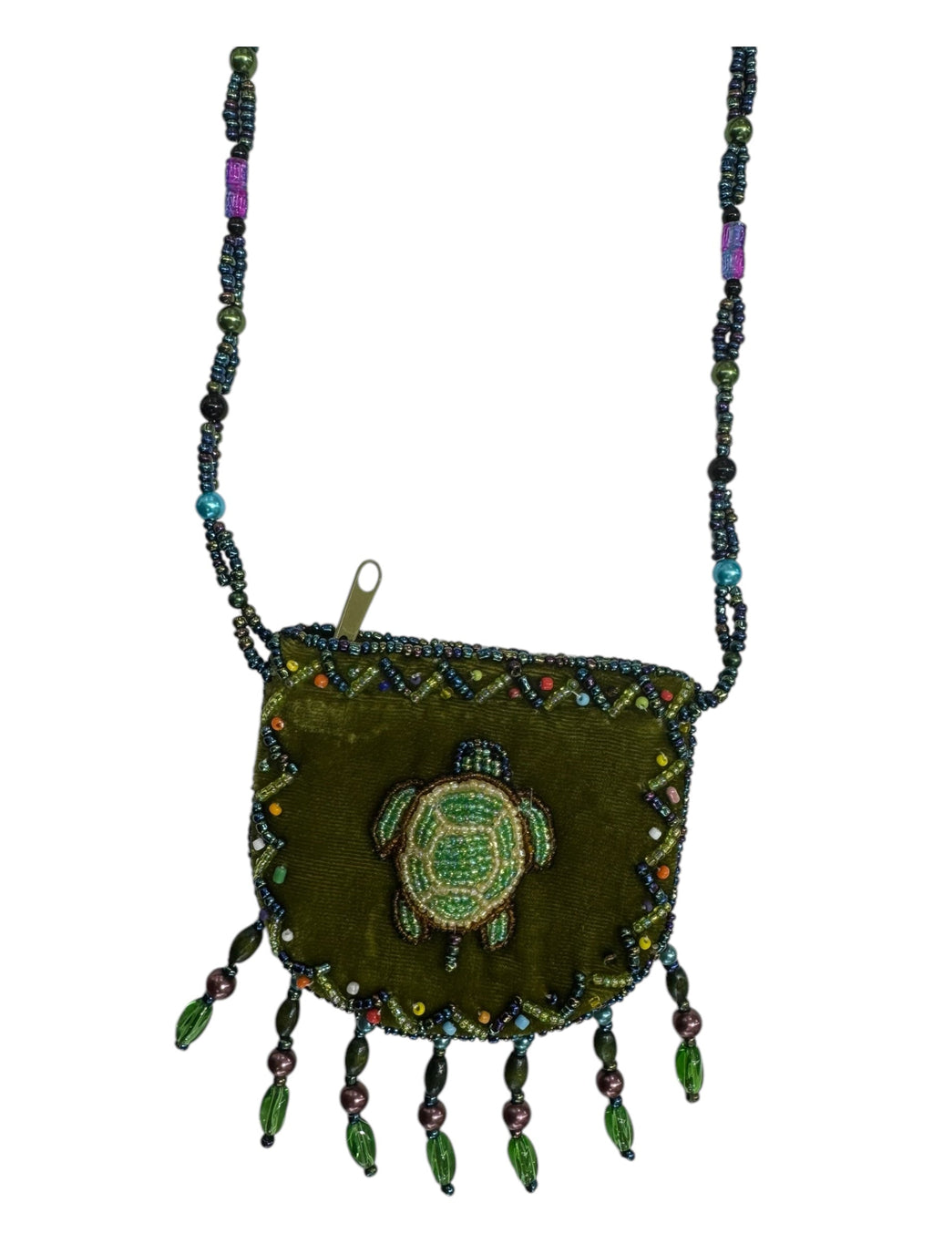 Seahorse Velvet Mini Necklace Charm Bag V0704