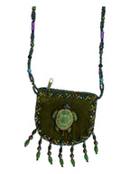 Seahorse Velvet Mini Necklace Charm Bag V0704