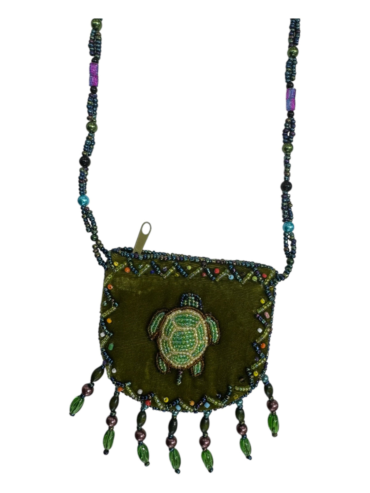 Turtle Velvet Mini Necklace Charm Bag V0704-Turtle