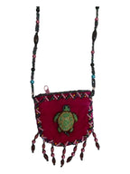 Seahorse Velvet Mini Necklace Charm Bag V0704
