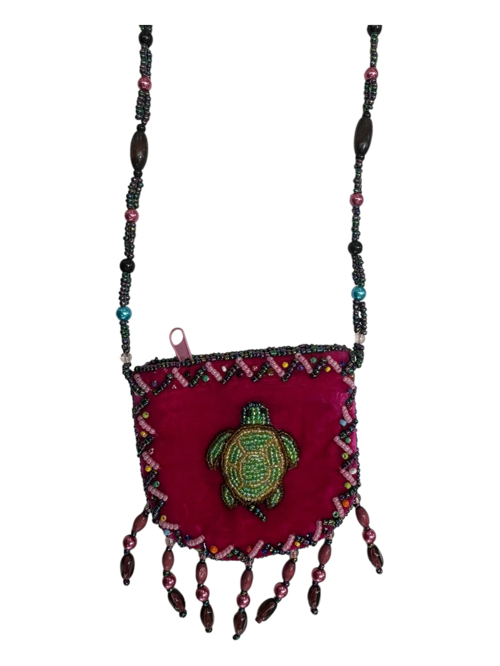 Turtle Velvet Mini Necklace Charm Bag V0704-Turtle