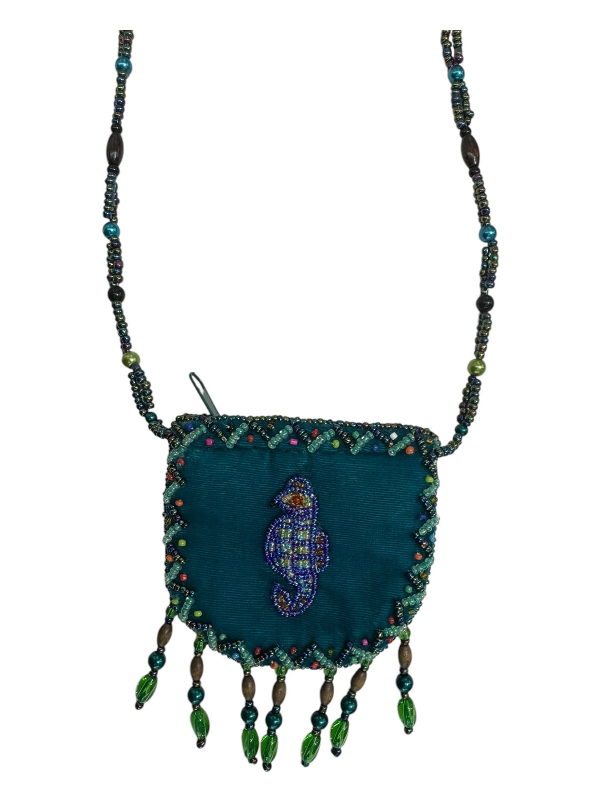 Seahorse Velvet Mini Necklace Charm Bag V0704